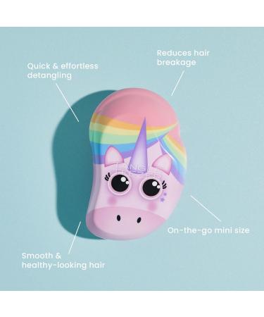 Tangle Teezer Mini Detangling Hairbrush | Unicorn Magic | Ideal for Kids & Travel | Wet & Dry Hair | Reduces Flyaways | 1 Count - Buy Online on GoSupps.com