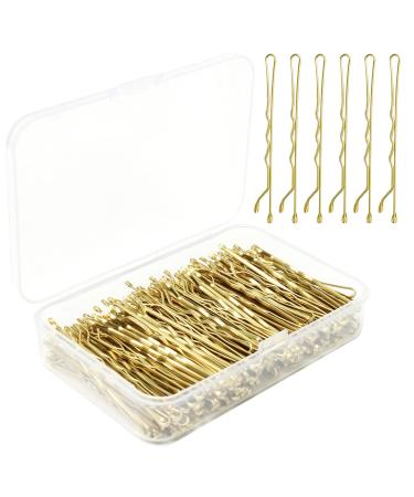 Cooetr 150 Pieces Hairpins Metal Wave Shape Gold Hair Clips with Storage Box for Girls and Women - Buy Online on GoSupps.com