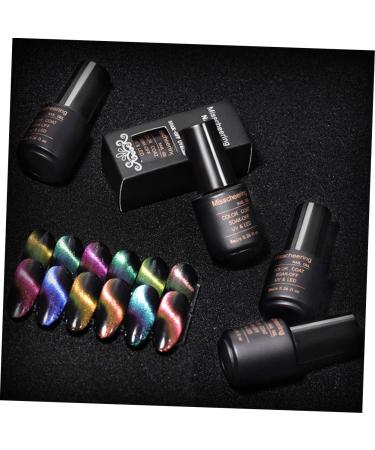 Balacoo 3pcs black gel flash suit nail gel nails gel 5d cat eye gel nail polish magnet 9 d Symphony extend 5.3*2.2cmx3pcs As Shownx3pcs - Buy Online on GoSupps.com