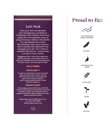 Womaness Menopause Skin Care Trio: Neck Moisturizer, Vitamin C Face Serum, Retinol Serum | 3-Piece Set for Radiant Skin - Buy Online on GoSupps.com