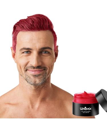 UrbanX Washable Hair Coloring Wax - Unisex Red Dye Cream for Temporary Styling Cosplay & Natural Looks - Buy Online on GoSupps.com
