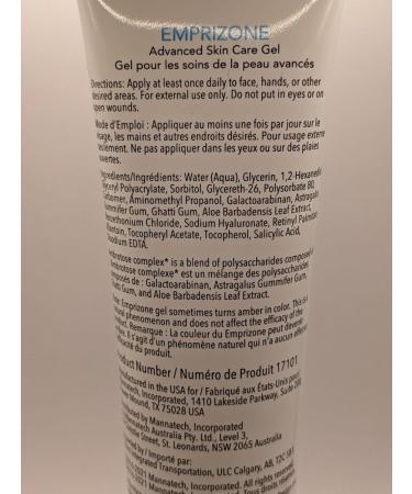 Mannatech Emprizone 5oz - Aloe Vera Hydrating Gel for Skin Soothe Irritations Paraben & Fragrance-Free pH Balanced Allergy & Dermatologist Tested - Buy Online on GoSupps.com