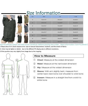 Men's Cargo Hiking Shorts - 7 Stretch Water Resistant Quick Dry Tactical Shorts | Green, Size 33 - Buy Online on GoSupps.com