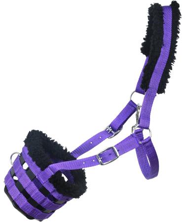 Full Violet She Muzzle for Horses - Comfortable & Durable | International Shipping Available - Buy Online on GoSupps.com