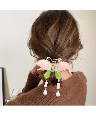 Butterflies Tassel Hair Clip | 3D Butterflies Clips | Hair Fashion Accessories Elegant Tassel Butterflies Hairpins Alloy Barrettes Tassel Butterflies -Shaped Hair Clip for Ladies Girls - Buy Online on GoSupps.com
