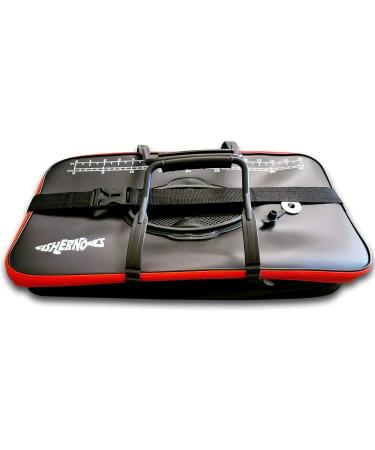 Fishernomics Collapsible Fishing Bucket Livewell | Large Live Fish & Bait Container with USB Rechargeable Oxygen Pump - Black/Red - Buy Online on GoSupps.com