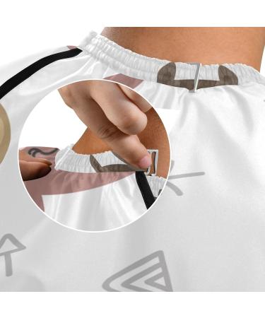 Waterproof Barber Cape | Cartoon Bears & Cheetah Haircut Bib for Men & Unisex | International Shipping - Buy Online on GoSupps.com