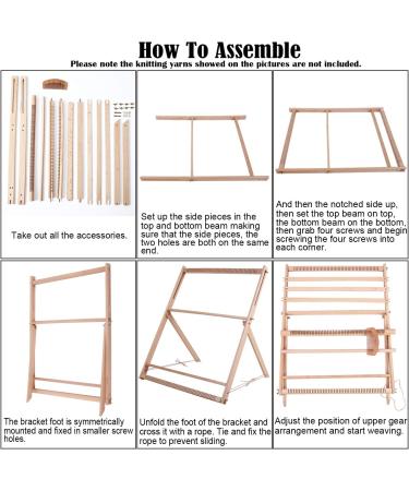 Willowdale 25.2x19.3 Multi-Craft Weaving Loom with Stand - Extra-Large Frame for Arts & Crafts | Develops Creativity - Beginner Weaving Frame Loom - Buy Online on GoSupps.com