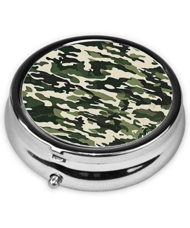 Cold Tree Camouflage Mini Round Pill Box | 3 Compartment Pill Organizer for Travel Home & Office Use | Portable Medicine Case - Buy Online on GoSupps.com
