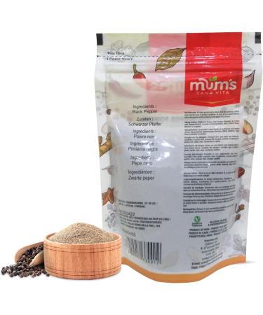 Mum's Premium Black Pepper Powder - 150g Ground Black Pepper - Buy Online on GoSupps.com