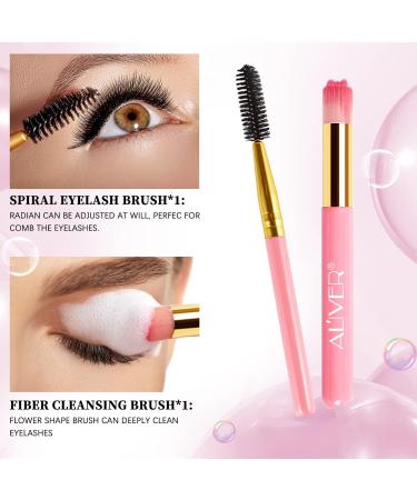 Eyelash Shampoo Foam Cleanser with Brush | 50ml Eyelash Cleaner for Extensions | Makeup Residue Removal - Buy Online on GoSupps.com