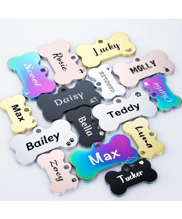 Personalized Yehanti Dog Tags - Engraved Stainless Steel Name Tags for Dogs Cats & Puppies | Custom Name Phone & Address Tags - Buy Online on GoSupps.com