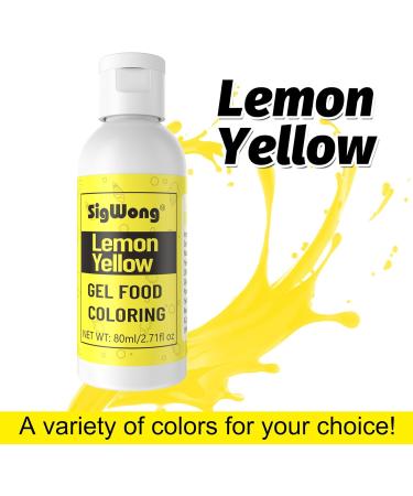 Gel Food Coloring - 80ml Lemon Yellow Gel Based Food Dye Vibrant Tasteless Concentrated Food Coloring for Cake Cookie Decorating Easter Egg Icing Fondant Baking Macaron - 2.71 Fl.Oz Bottles (Christmas) - Buy Online on GoSupps.com
