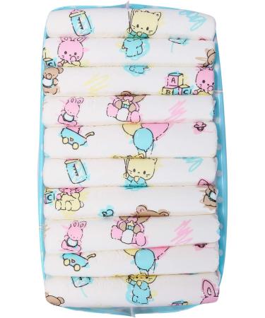 LittleForBig Printed Adult Brief Diapers - ABDL 10 Pack - Baby Cuties MM in Pink | Comfort & Quality for Adult Baby Diaper Lovers - Buy Online on GoSupps.com