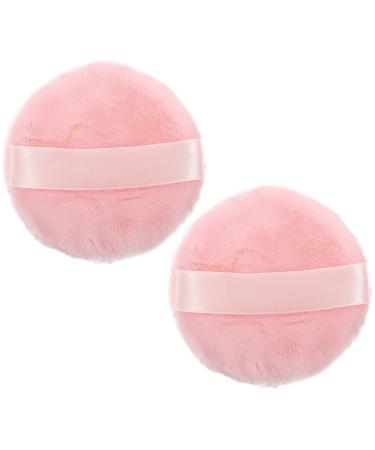 PATKAW 2Pieces Makeup Sponge Puffs Reusable Powder Puff 2.95 Diameter Setting Powder Puff for Make Up Face Puff Pads for Press Powder