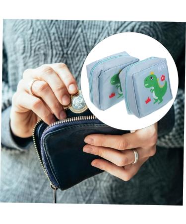 IWOWHERO Period Pad Pouch - 2pcs Towel Storage Bag for Women | Tampon & Napkin Organizer Travel Tote Purse - Buy Online on GoSupps.com