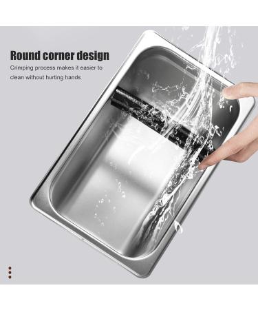 Cikonielf Knock Box Stainless Steel Coffee Slag Grind Bucket Container Coffee Machine Accessory for Home Bar Coffee Shop - Buy Online on GoSupps.com