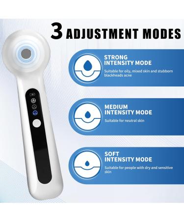 ALLBIZ Newest Blackhead Remover Pore Vacuum Upgraded Pore Cleaner with Visible Magnifying Glass Comedone Whitehead Remover Tool Set 3 Modes 6 Probes - Buy Online on GoSupps.com