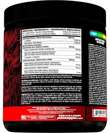 Hyde-Nightmare Pre-Workout Powder | Intense Energy Mental Focus Muscle Pump Pre-Workout | 4g L-Citrulline 2.5g Beta-Alanine 300mg Caffeine 100mg Alpha GPC | 60 Servings (Blood Berry) Blood Berry 60 Servings - Buy Online on GoSupps.com
