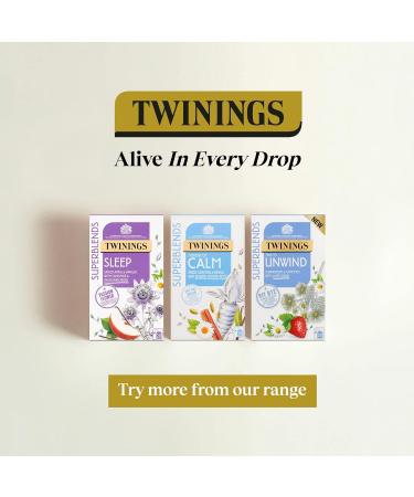 Twining Superblends Sleep Tea - Valerian Root & Orange Blossom Herbal Infusion - 80 Biodegradable Tea Bags - Buy Online on GoSupps.com