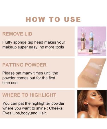 Polvo De Hadas Fairy Highlighter Powder Stick | #01 White Moonbeam | Face & Body Glitter Makeup | Shop Internationally - Buy Online on GoSupps.com