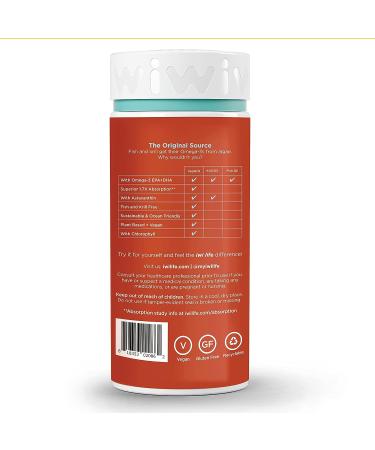 Iwi Life Vegikrill - Vegan Omega-3 Algae Oil with Astaxanthin - Supports Heart, Brain, Joint, Eye & Immune Health - 30 Softgels - Gluten-Free - Buy Online on GoSupps.com