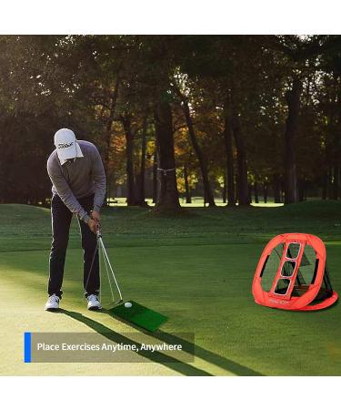 TTCB Sports Pop Up Golf Chipping Net Target Net Removable Golf Net  Indoor/Outdoor Golf Training Equipment  Golf Gifts for Men  Golf Game NET+MAT+BALL - Buy Online on GoSupps.com