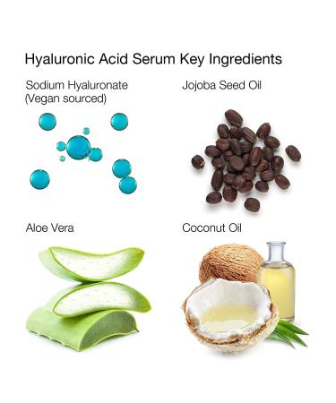 ALOA Hyaluronic Acid Serum for Face 2oz - Intense Hydration, Skin Plumping, Anti Aging Wrinkle Serum - Daily Moisturizer for Fine Lines - Buy Online on GoSupps.com