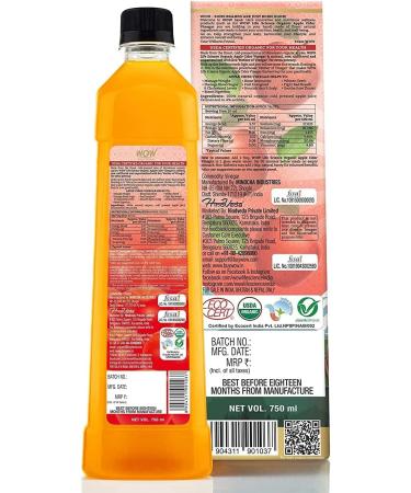 QURA Organic Raw Apple Cider Vinegar - with Strand of Mother - Not from Concentrate - 750mL - Buy Online on GoSupps.com