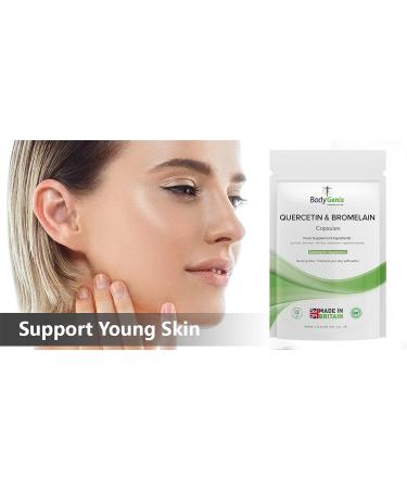 Bodygenix UK Quercetin & Bromelain Capsules (120) - Immune Booster for Swollen Joints - Buy Online on GoSupps.com