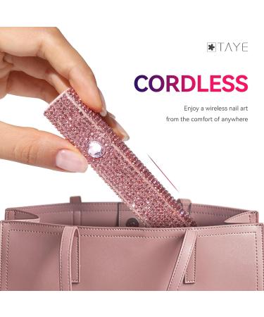 TAYE Handheld UV Nail Lamp - Portable Mini UV Light for Gel Nails Fast Curing USB Nail Dryer & Nail Art Stickers (Pink Diamond - Buy Online on GoSupps.com