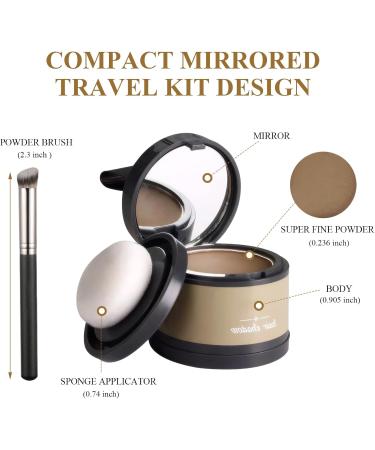 Boldify Hairline Powder Magic Root Cover up Root Touch up Powder Enhance Hairline Powder Comes with 1 Brush for Easy Application and Quick Filling of Sparse Hairline Areas (Light Brown) - Buy Online on GoSupps.com