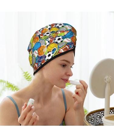 Hair Towel Wrap - Quick-Dry Turban with Button | Soft Hair Drying Towels (Various Colors - Buy Online on GoSupps.com