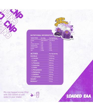 CNP Professional Loaded EAAs & BCAAs Grape Gazillions 300g Powder - Muscle Repair & Recovery Blend | 9 Delicious Flavours | 30/10 Servings - Buy Online on GoSupps.com