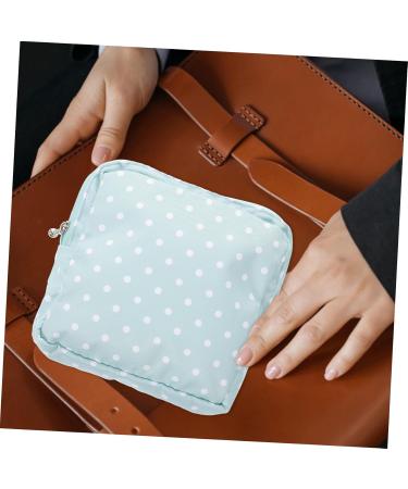 ABOOFAN 2ST Aunts Towel Pocket Wallet & Cosmetic Bag - Light Green Makeup & Hygiene Organizer (16x15x2cm) - Perfect for Menstruation & Travel - Buy Online on GoSupps.com