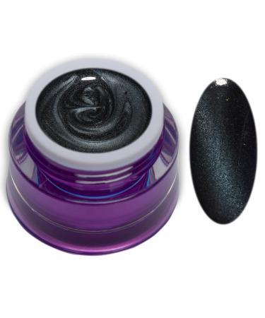 5ml Glossy Cat Eye UV Gel Anthracite Black Magnet Gel without Sweat Layer Premium Colorgel RM Beautynails 07-Anthracite