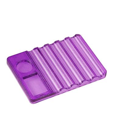 cdar Pen Holder Exquisite Long Lasting Portable Nail Brush Pen Holder Compatible with Women Purple