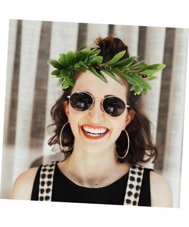 FRCOLOR 1pc Flower Headdress for Bride Hair Bands for Womens Hair Floral Headband for Women Flower Girl Headband Artificial Green Leaf Wreath Olive Leaf Bridal Headband Bridal Hair Wreath - Buy Online on GoSupps.com