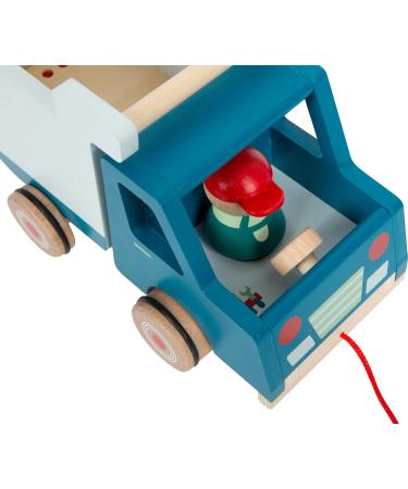 Small Foot Wooden Pull-Along Dump Truck - Motor Skills Toy & Baby Walker for Kids 18+ Months | International Shipping - Buy Online on GoSupps.com