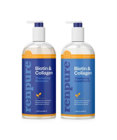 Renpure Biotin & Collagen Thickening Shampoo and Conditioner Set 24oz