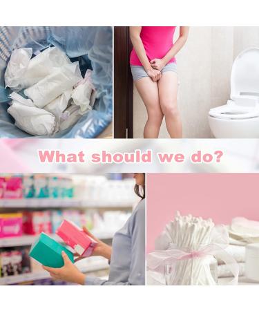 100 Pack Feminine Hygiene Disposal Bags | Self-Adhesive Strips | Discreet Odor Seal | for Tampons, Pads | Rose Pink - Buy Online on GoSupps.com