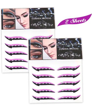 Delineating shadow combinations stickers Crystal eyes 10 reusable pairs stickers Waterproof eyes Instant adhesive stick in Ojer eyes Strop for party dress pink Red Rose - Buy Online on GoSupps.com