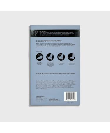 FEETS Hydrating Foot Mask with Tea Tree and Peppermint (3-Pack) | Deeply Moisturizing for Men and Women | Softens Calluses, Nourishes Heels | Ultra Hydrating and Cooling Formula - Buy Online on GoSupps.com