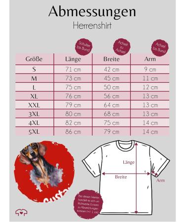 Personalized Dachshund T-Shirt for Dog Owners | Custom Name Gift by Shirtracer - 4XL Red - Buy Online on GoSupps.com