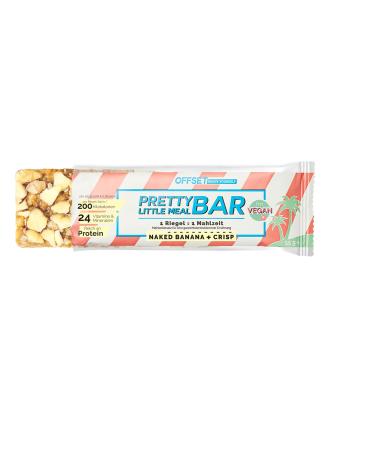Pretty Little Meal Bar Naked Banana & Crisp from offset Nutrition delicious protein bar as a full meal 200 calories per serving with banana taste and crispy flakes 6 pieces Naked Banana + Crisp