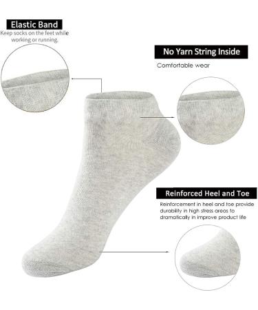 MAGIARTE Women's Cotton Ankle Socks 6-Pack, Low Cut Athletic No Show Socks - Size 6-9 - Buy Online on GoSupps.com