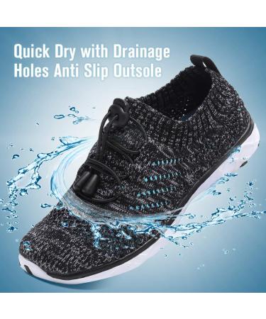 EQUICK Kids Water Shoes - Lightweight Aqua Swim Sneakers for Boys & Girls (Black, Toddler/Little Kid/Big Kid) - Buy Online on GoSupps.com