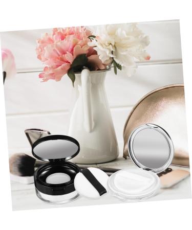  Healvian Healvian 20g Elastic Mesh Flip-Top Black Loose Powder Box + 3g Thin Silver Powder Puff Beauty Products Powder Container with Puff Sample Jars Bottle Sponge - Buy Online on GoSupps.com