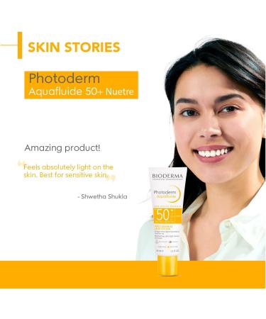 Bioderma Photoderm Aquafluide SPF 50+ Daily Face Sunscreen for Sensitive Skin 40ml - Buy Online on GoSupps.com