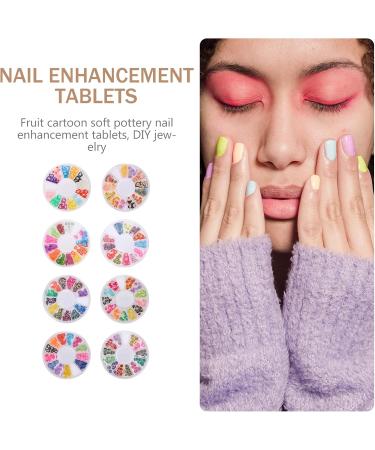 FOMIYES 64 Boxes Soft Pottery Decorative Clay Patch Flower Clay Bulk Ornaments Clay Fruit Slices Diy Fruit Slice Patch Polymer Spacer Beads Manicure 3d Polymer Clay Nail Decorations - Buy Online on GoSupps.com